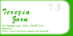 terezia zorn business card